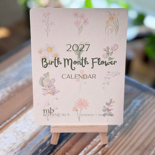 2027 Birth Month Flower Calendar