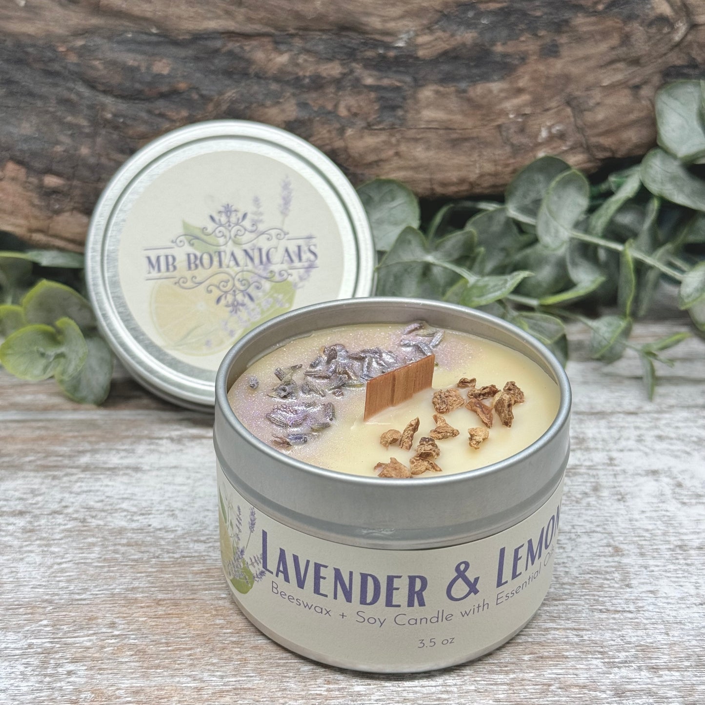 Beeswax Blend Candle - Lavender & Lemon