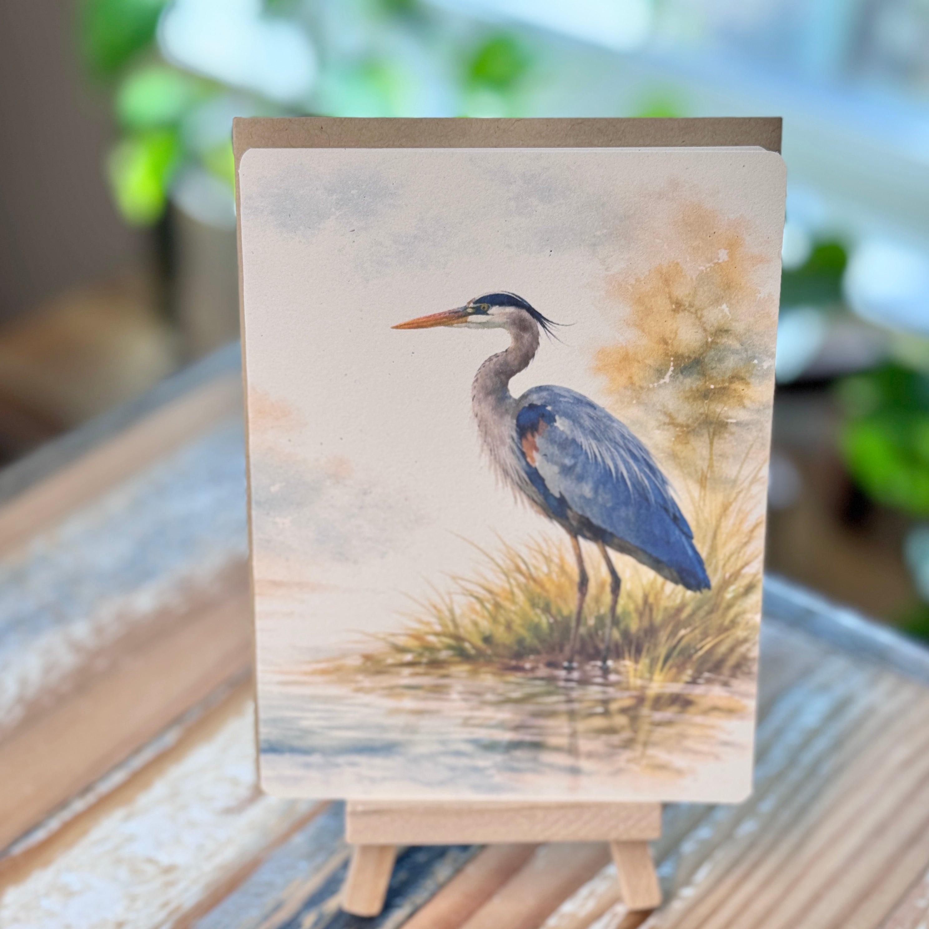 Blue Heron Card
