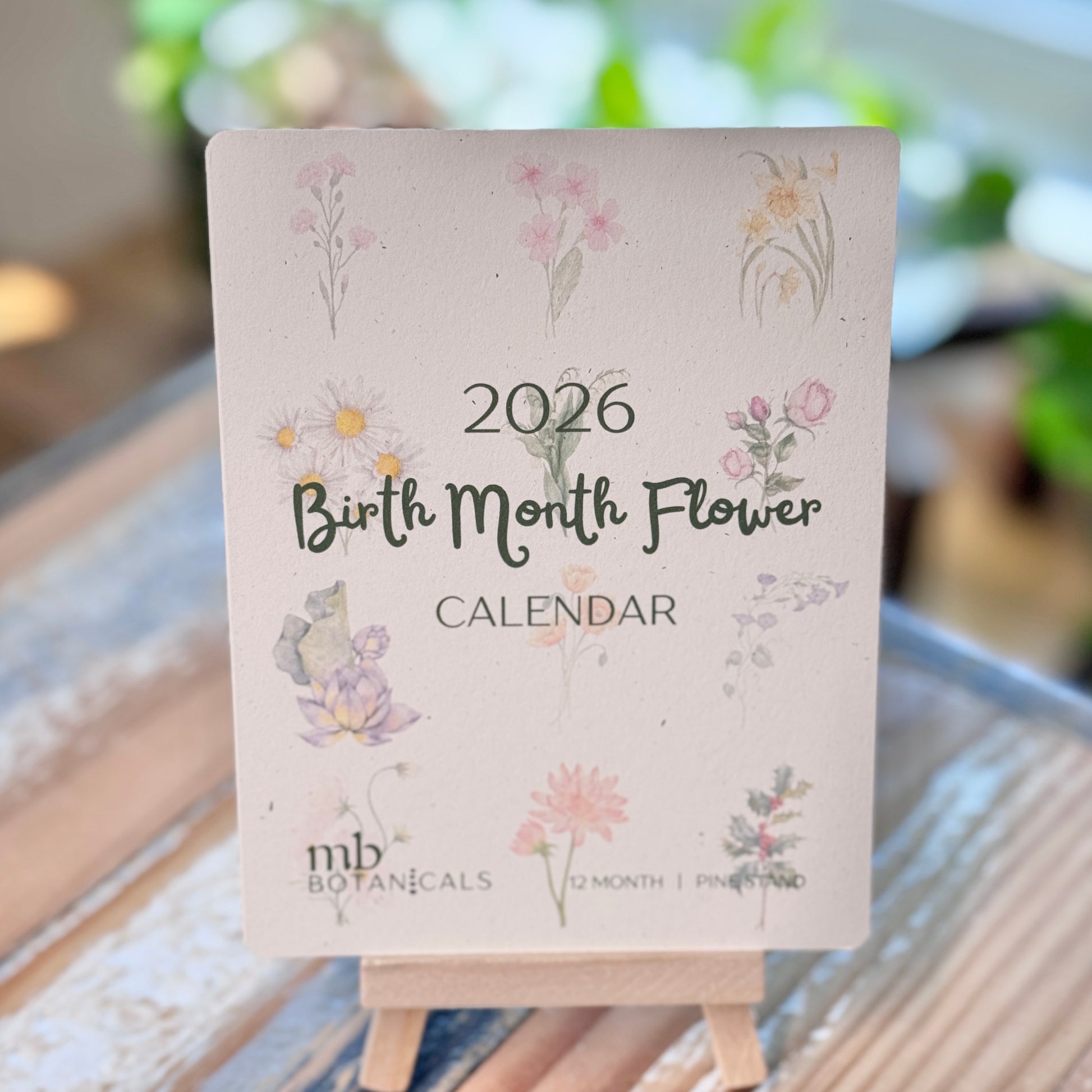 2026 Birth Month Flower Calendar