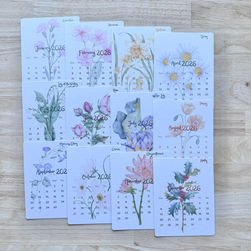 2026 Birth Month Flower Calendar
